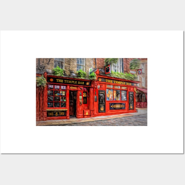 Temple Bar Irish Pub Wall Art by Tarrby